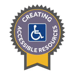 Accessible resources badge