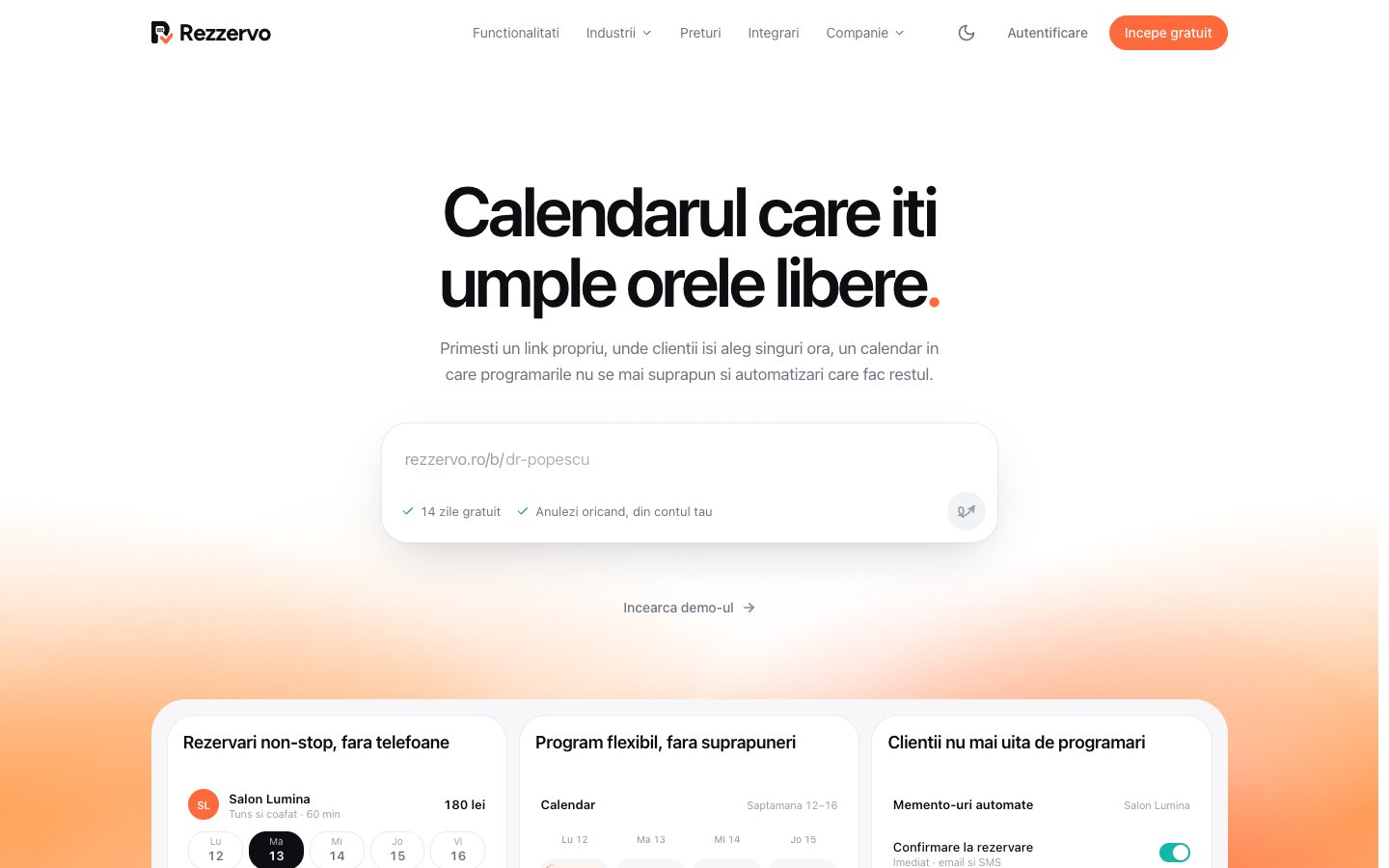 Rezzervo online booking app